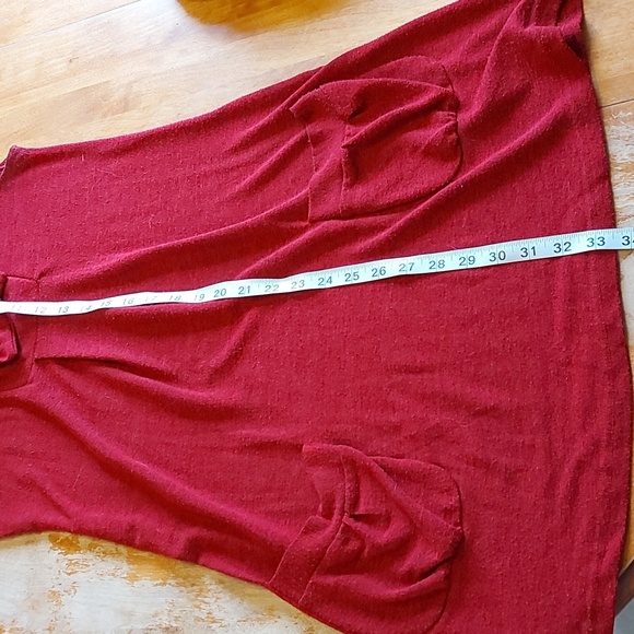 Red Papillon Sweater Dress - Picture 8 of 9